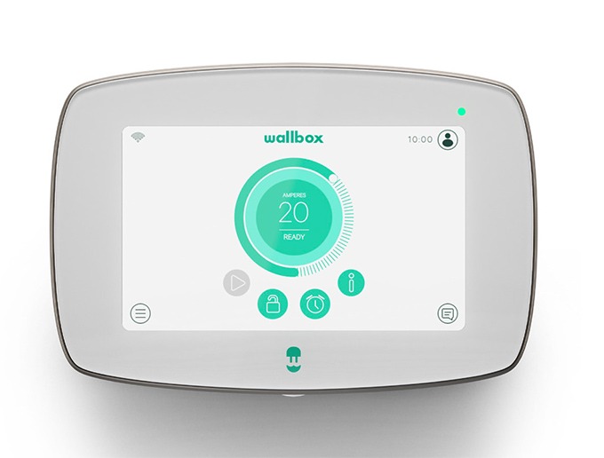 Borne Wallbox Suivi chargement d'un véhicule électrique