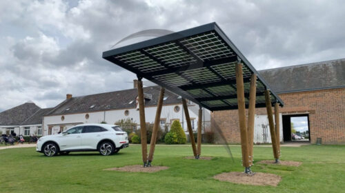 Installation carport solaires (3 650 kWh) - GRE