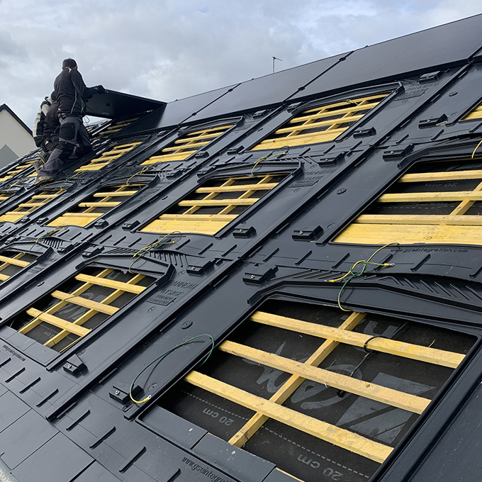 toiture sans tuiles pour pose de panneaux solaires