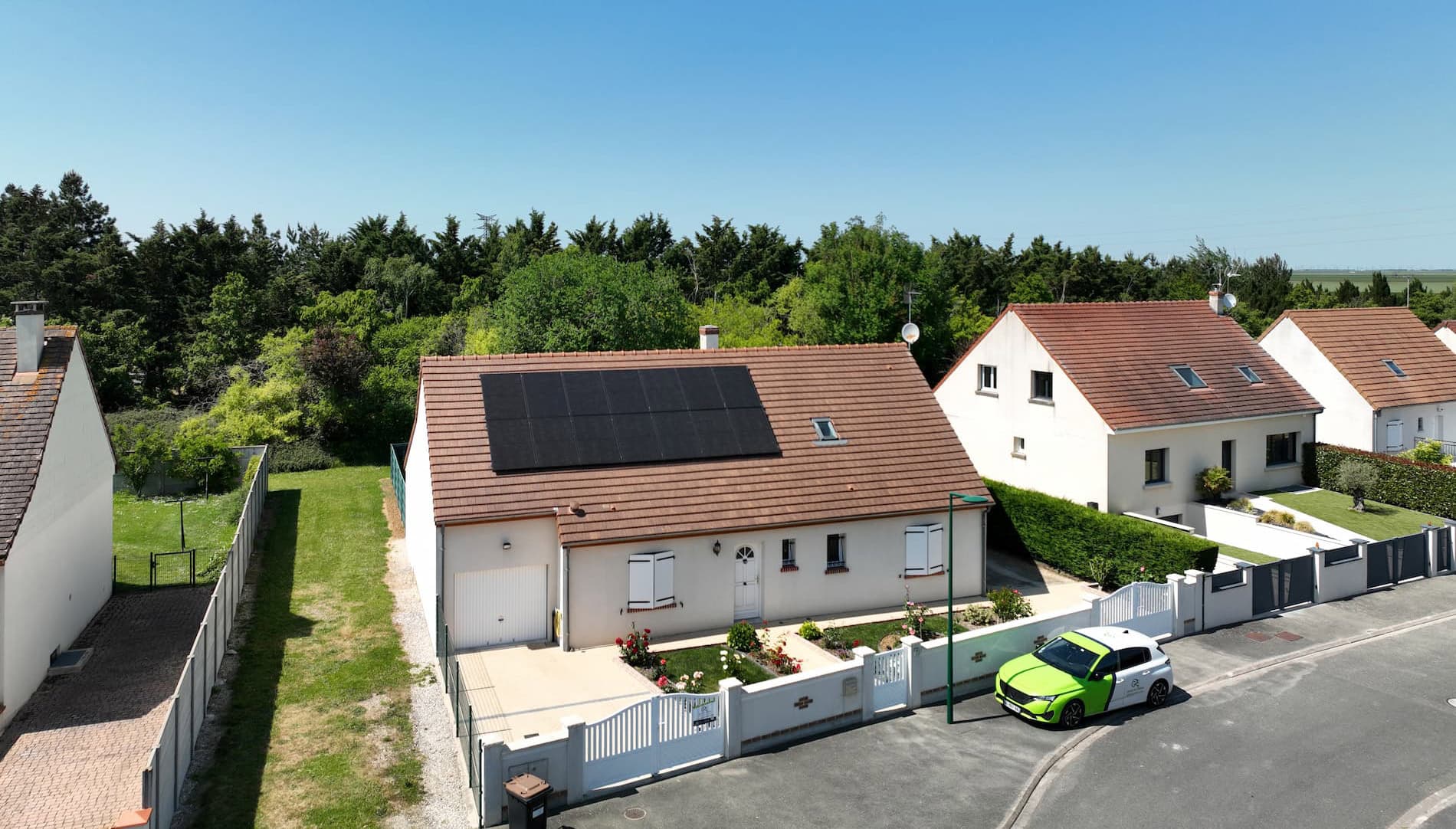 vente d'une maison avec panneaux solaires
